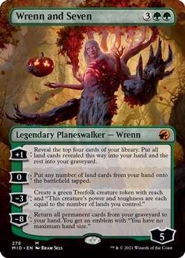 Wrenn and Seven Innistrad- Midnight Hunt Alternate Art